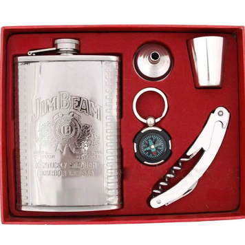 Подарочный набор ФЛЯГА +Компас + Мульти нож wine jug AND 5508