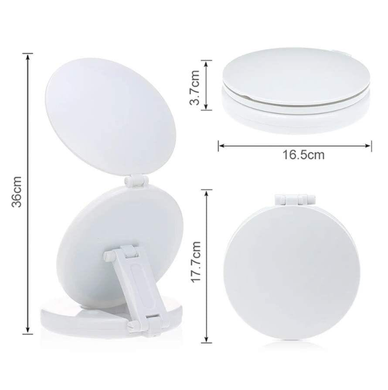 Зеркало с LED подсветкой круглое Large LED Mirror (складное, 5X)