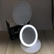 Зеркало с LED подсветкой круглое Large LED Mirror (складное, 5X)
