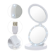 Зеркало с LED подсветкой круглое Large LED Mirror (складное, 5X)