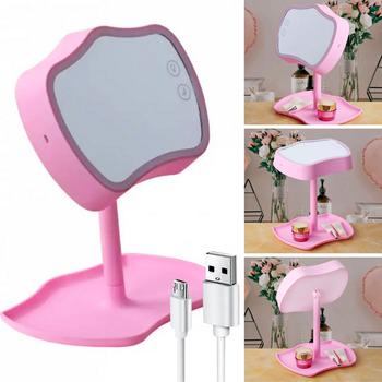 Зеркало с подсветкой и подставкой mirron lamps (w-58)