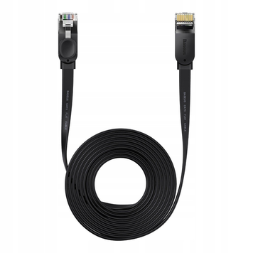 Кабель Baseus high Speed Six types of RJ45 Gigabit network cable (flat cable) 8m (PCWL-E01) Black