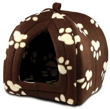 М'який будиночок для собак та кішок Pet Hut Brown