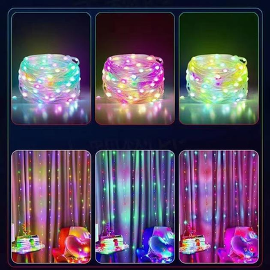 Светодиодная лента 10m Biom RGB 3939BT водонепроницаемая, реакция на звук, управление телефоном + Пульт