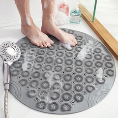 Нековзний круглий килимок для душу Massage Foot Rad