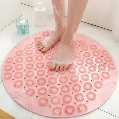 Нековзний круглий килимок для душу Massage Foot Rad