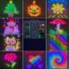 Гірлянда Штора від мережі 3х2 м 400LED RGB + пульт дистанційного керування, SF-1 / Розумна гірлянда з додатком на телефон