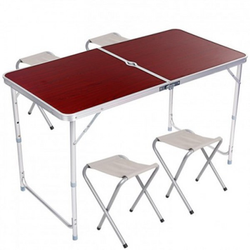 Стіл для пікніка з 4 стільцями Folding Table (розкладний столик валіза)