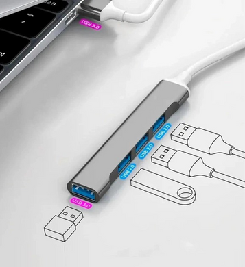 Хаб USB-хаб AC-500 Type-C to RJ45+HDMI USB cable AND 2-11