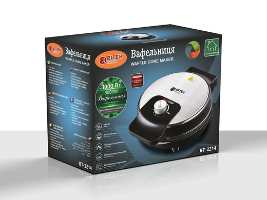 Вафельниця 220В 3000Вт BITEK BT-2214