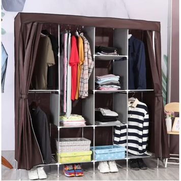 Тканинна шафа органайзер Storage Wardrobe на 4 секції складана шафа