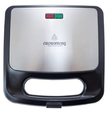 Бутербродниця Sandwich Maker Crownberg CB-1070 750 Вт Чорна