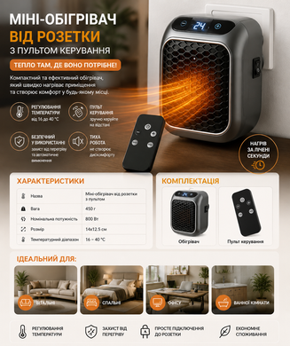 Обігрівач Handy Heater на 800 Вт