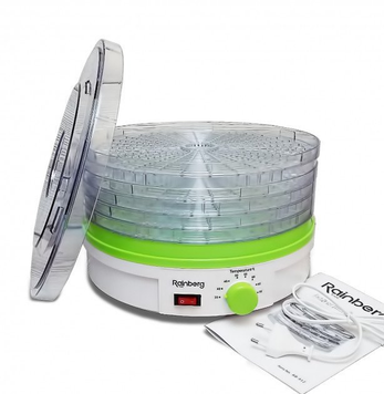 Сушарка електрична для фруктів та овочів Rainberg RB-912 800W