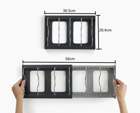 Сушарка для посуду, кришок, пропічок випічки expanding cookware organiser