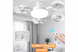 Лампа LED с вентилятором в патрон (AY1055) (50W) (Пластик)