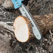 Пила цепная аккумуляторная Chain Saw 12-дюймовая, для обрезки деревьев с 2 акб в комплекте (голубая)