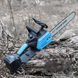 Пила цепная аккумуляторная Chain Saw 12-дюймовая, для обрезки деревьев с 2 акб в комплекте (голубая)