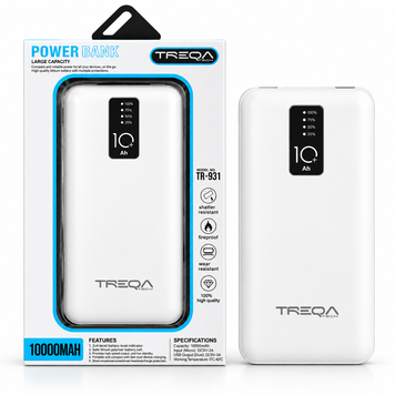 Power bank павер TREQA TR-931 fast charging 10000 mAh