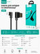 USB кабель Hoco U37 Long Roam Lightning 0.6m чорний