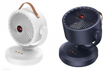 Вентилятор Mini fan (VU-05/FS-25) (LED, автообертання, адаптер)