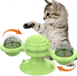 Іграшка для котів із щіткою для зубів Rotate Windmill Cat Toy