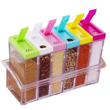Набор контейнеров для специй Seasoning six-piec set Пластик