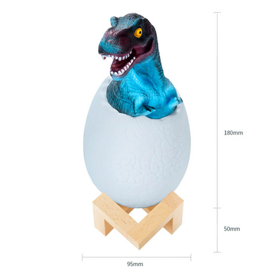 Світильник SUNROZ 3D Dinosaur Динозаврик у яйці з пультом ДУ