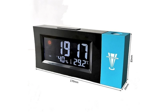 Настільний LED годинник з проекцією Clock With Projector