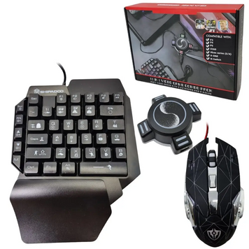 Набір з клавіатурою мишкою та конвертером Ігровий для консолей Combo Gaming Клавіатура Миша Хаб Mix Pro