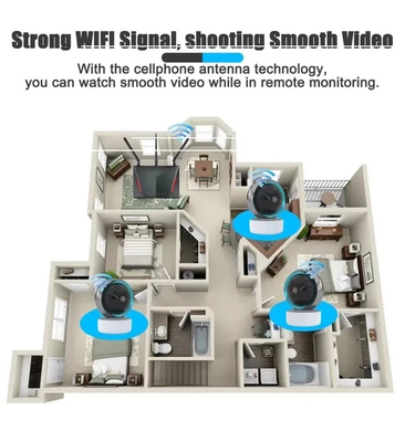 Інтелектуальна Wi-Fi камера відеоспостереження TY305 / Поворотна камера Full HD 3mp
