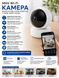 Інтелектуальна Wi-Fi камера відеоспостереження TY305 / Поворотна камера Full HD 3mp