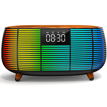 Колонка Bluetooth з годинником та бездротовим зарядним пристроєм NSP-0384