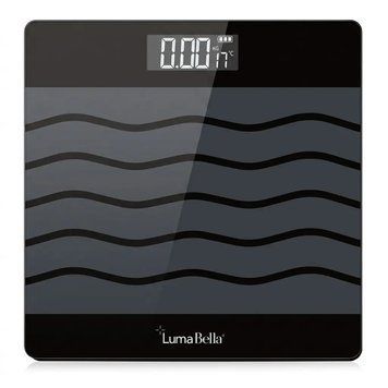 лектронные напольные весы для взвешивания до 180 кг LumaBella стеклянные с LCD, LB-69023