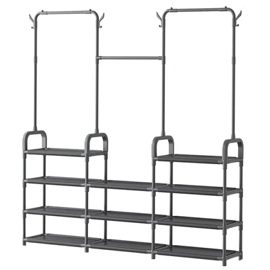 Стойка вешалка для одежды и обуви напольная Model 1 BLACK