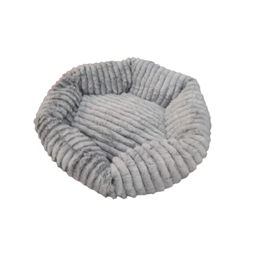 Лежанка для кішки, собаки Pet Choice штучне хутро, текстиль 55&times;50см сірий, червоний