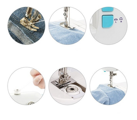 Швейная машинка MINI SEWING MACHINE круглая вилка (LY-101)