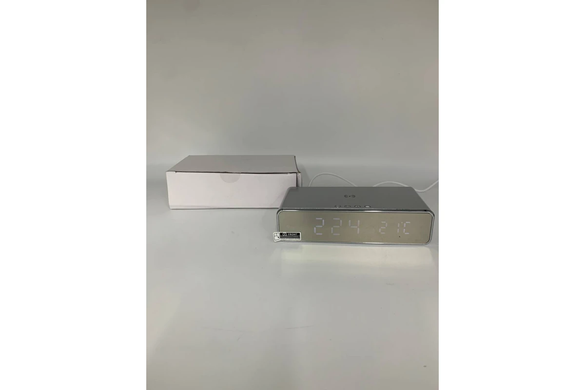 Цифровий годинник з бездротовою зарядкою Digital clock wireless charging