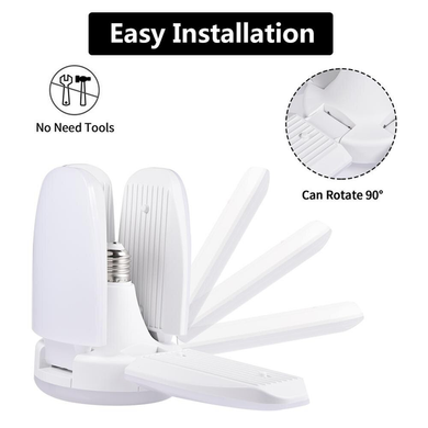 Лампочка складана 3 лопаті світлодіодна E27 Fan blade bulb