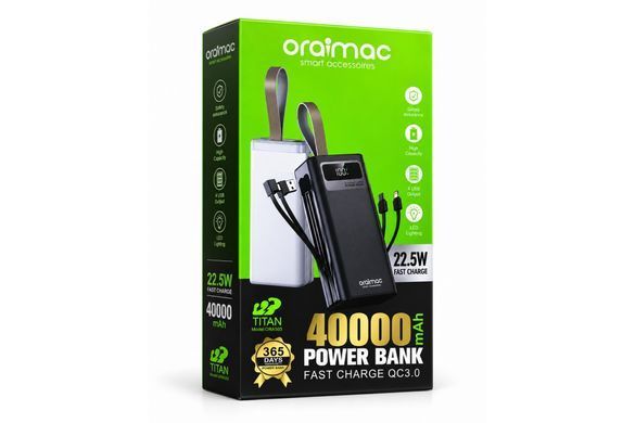 Power Bank Aroimac ORA503 (40000 mAh) (Швидка зарядка 22,5W)