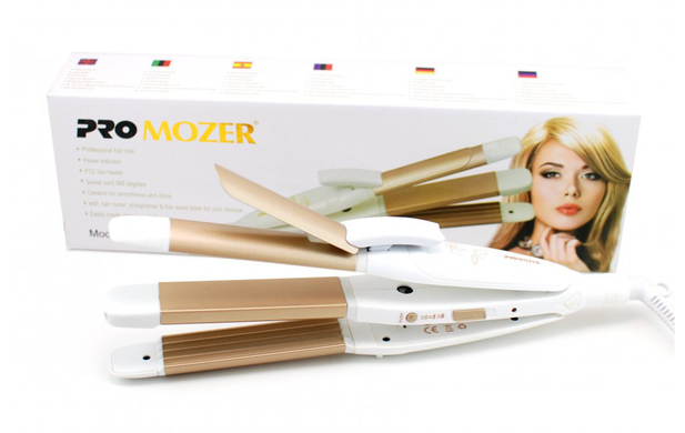 Стайлер 3 в 1 Pro Mozer Mz-7023 плойка гофре випрямляч для волосся