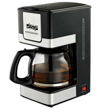 Кавоварка Kafe Filter DSP КА-3024 крапельна Електрична кавоварка до 12 чашок кави зі скляною колбою 800 Вт. кава - машина
