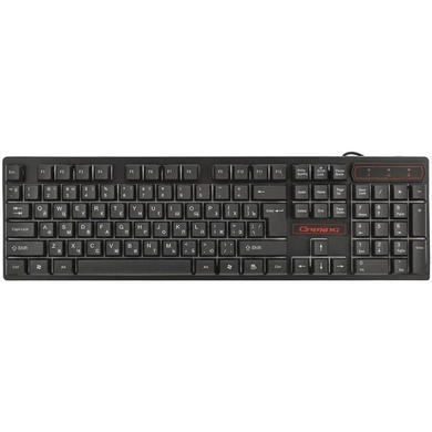 Провідна клавіатура для ПК з кольоровим RGB підсвічуванням + миша UKC HK-6300TZ