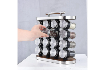 Карусель для спецій 16 відсіків Stainless steel and wood