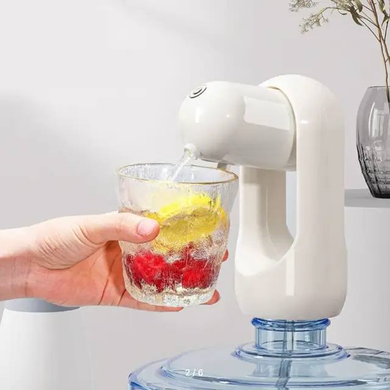 Електрична помпа для бутильованої води на акумуляторі Suction pump AND LY-608 White