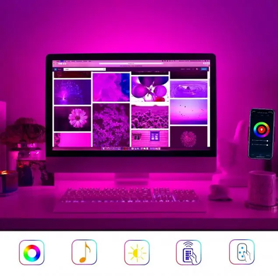 Светодиодная Лента 5M 5050SMD WiFi Smart С Пультом Управления