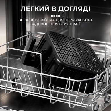Мультипіч аерофритюрниця Sokany SK10008 електричний аерогриль 10 л 2400 Вт два відділення сенсор