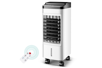 Охолоджувач повітря Germatic SK-001J, (120W, сенс. кн., пульт, екран, колеса, авто.оберт., ємність - 5,5л, 2 конт. для льоду)