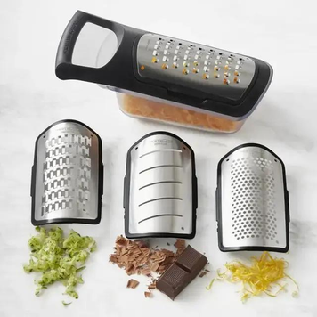 Набір терок soft touch container grater set