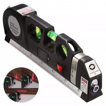 Лазерний рівень Нівелір Fixit Laser Level Pro 3 з вбудованою рулеткою та рівнем